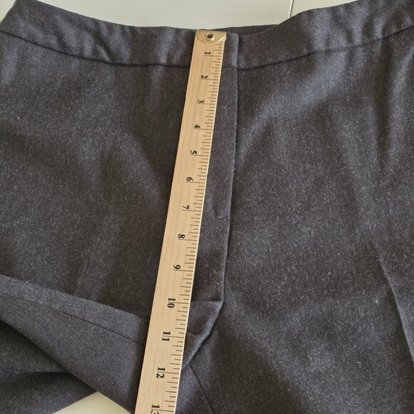 Jones Basics Pants Women 12 Gray Wool Lined Office Mature No Stretch - Picture 6 of 16